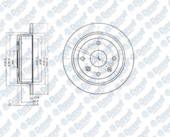 DELPHI BG4091 Fren Diski Arka (5d 257mm) Lacetti 05-  ####